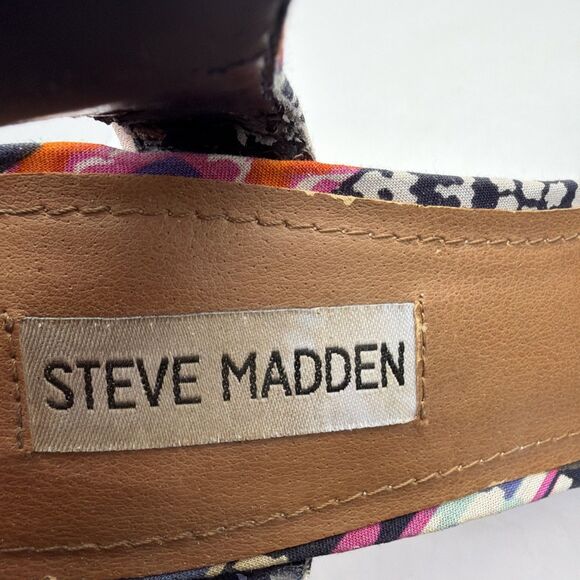 Steve Madden Winonna Wedges Multicolored Platform Sandals Size 8.5M - Picture 7 of 13